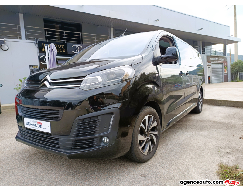 Achat voiture occasion, Auto occasion pas cher | Agence Auto Citroen SpaceTourer TAILLE XL 2.0 BLUEHDI 180 S&S SHINE EAT8 7PL Noir Année 2020 Automatique Diesel