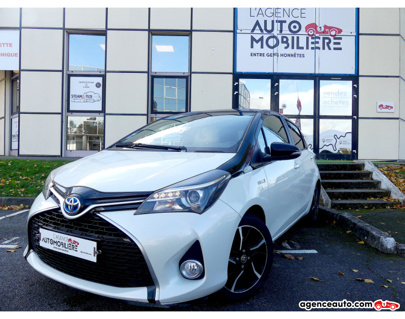 Achat voiture occasion, Auto occasion pas cher | Agence Auto Toyota Yaris 1.5 VVTI 100H 75 HYBRID FULL-HYBRID COLLECTION Blanc Année 2017 Automatique Essence
