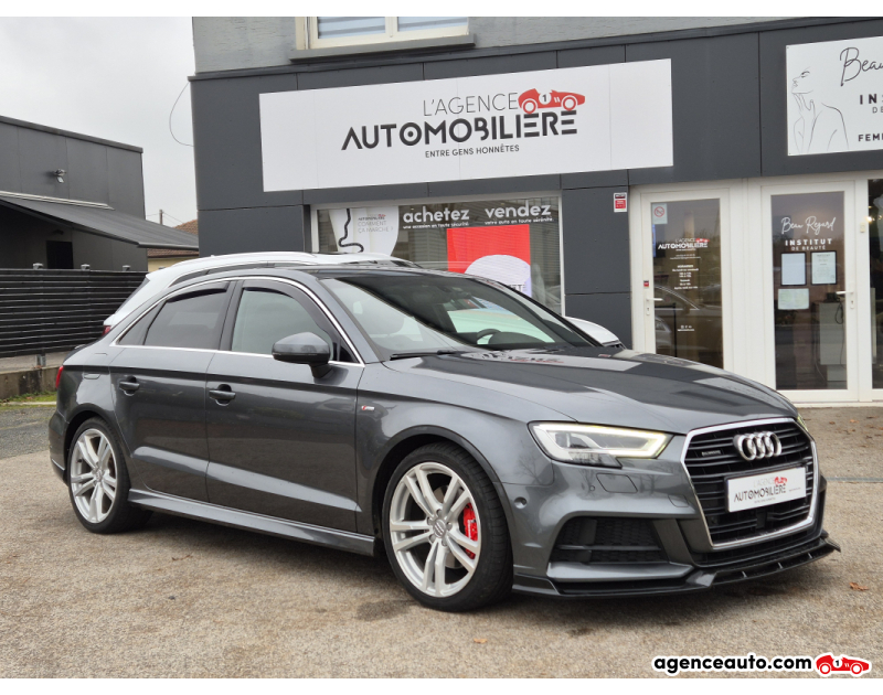 Achat voiture occasion, Auto occasion pas cher | Agence Auto Audi A3 Berline Limousine Quattro 2.0 TDI 184 S-Tronic 7 I-Cockpit Gris Année 2017 Automatique Diesel