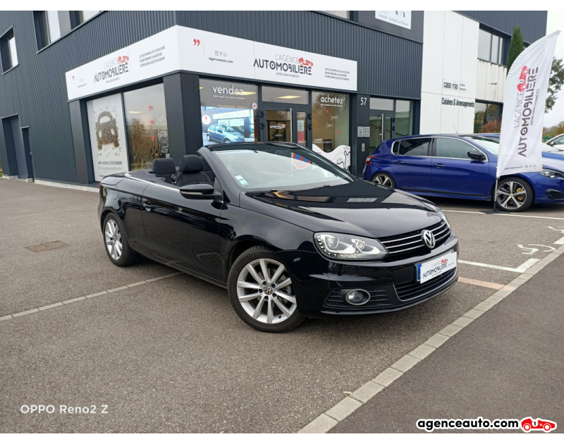 Compra de Coches Usados, Coches Usados Baratos %'|'% Agence Auto Volkswagen EOS TSI 1.4 SPORTLINE BM CABRIOLET Noir Año 2011 Manuelle Essence