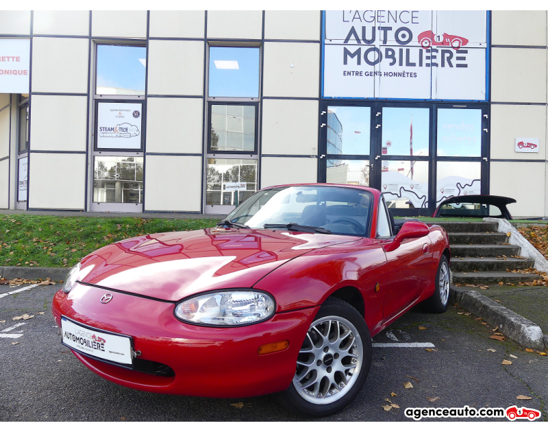 Achat voiture occasion, Auto occasion pas cher | Agence Auto Mazda MX-5 1.6 110 HARD TOP Rouge Année 2000 Manuelle Essence