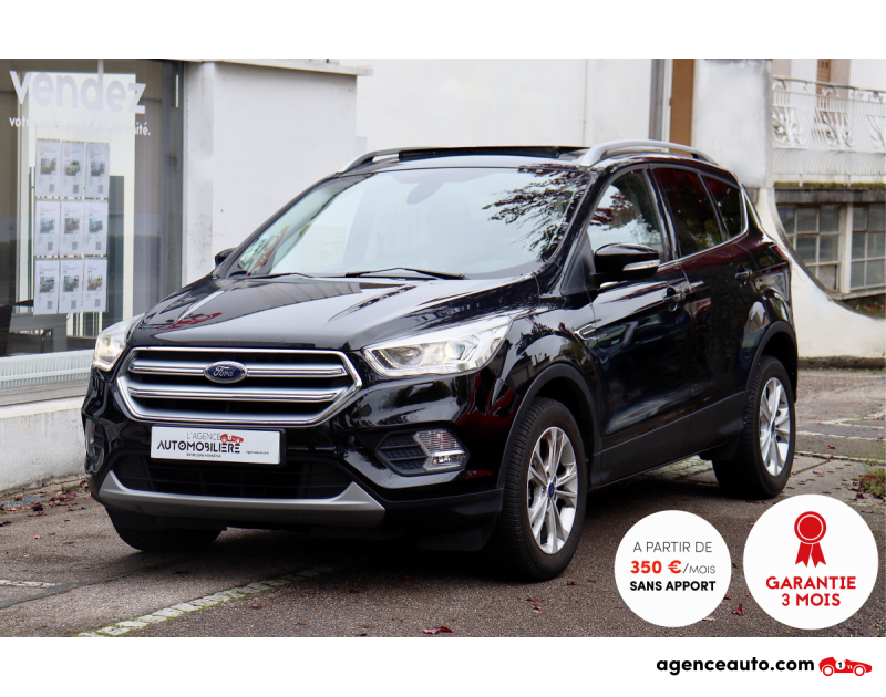 Achat voiture occasion, Auto occasion pas cher | Agence Auto Ford Kuga II 2.0 TDCI 150 4x2 Titanium BVM6 (TO,CarPlay,Sièges/Volant Chaufants) Noir Année 2017 Manuelle Diesel