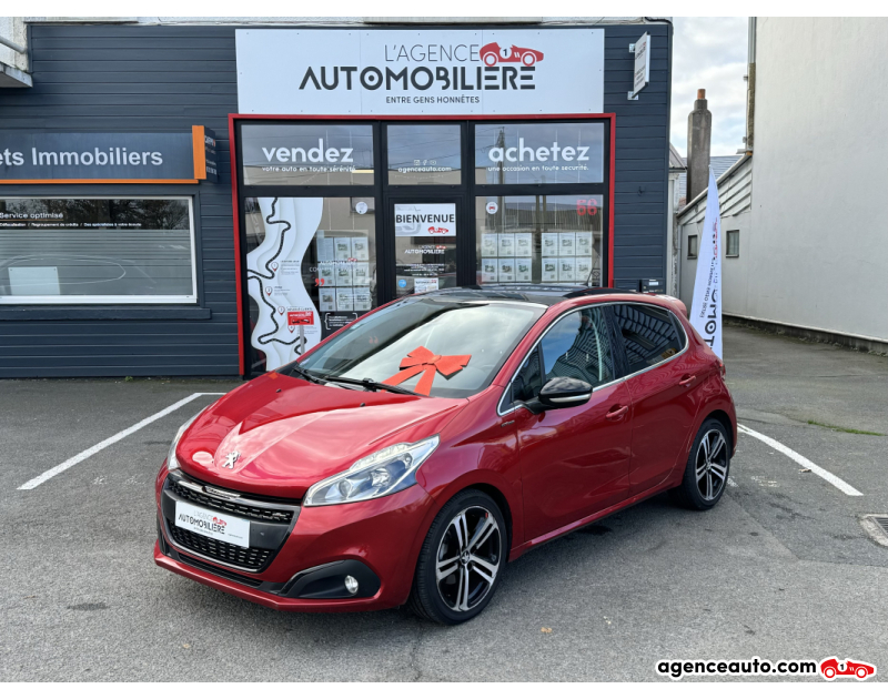Achat voiture occasion, Auto occasion pas cher | Agence Auto Peugeot 208 1.2 Essence 110Ch EAT6 Gt Line (Boite Auto) Rouge Année 2019 Automatique Essence