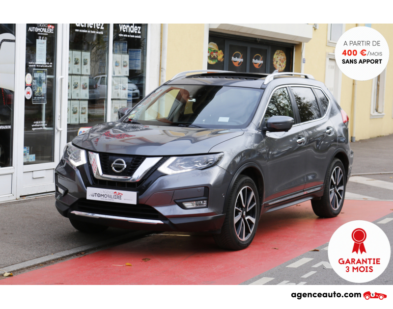 Achat voiture occasion, Auto occasion pas cher | Agence Auto Nissan X-Trail 1.6 dCi 130 TEKNA 7 PLACES XTRONIC (Tête haute, Toit ouvrant, Sièges chauffant AV & AR...) Gris Année 2018 Automatique Diesel