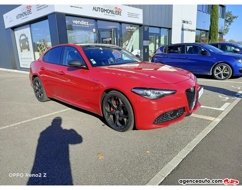 Achat voiture occasion, Auto occasion pas cher | Agence Auto Alfa Romeo Giulia 2.2 jtd 210 Véloce Q4 12 CV Rouge Année 2020 Automatique Diesel