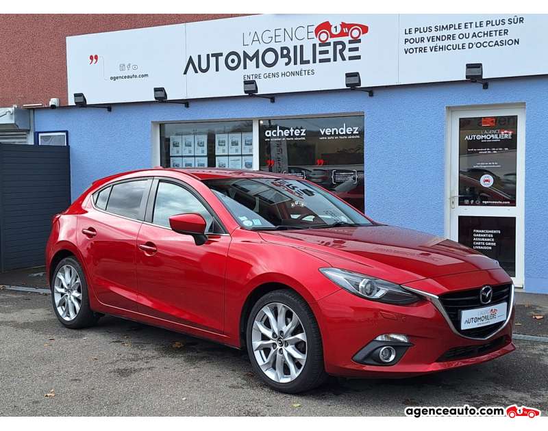 Achat voiture occasion, Auto occasion pas cher | Agence Auto Mazda Mazda 3 2.2 SKYACTIV-D 150cv DYNAMIQUE 5P Rouge Année 2014 Manuelle Diesel