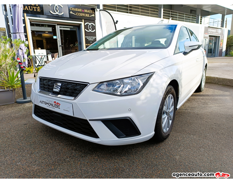 Compra de Coches Usados, Coches Usados Baratos %'|'% Agence Auto Seat Ibiza 1.0 ECOTSI 115 FR DSG BVA START-STOP Blanc Año 2020 Automatique Essence