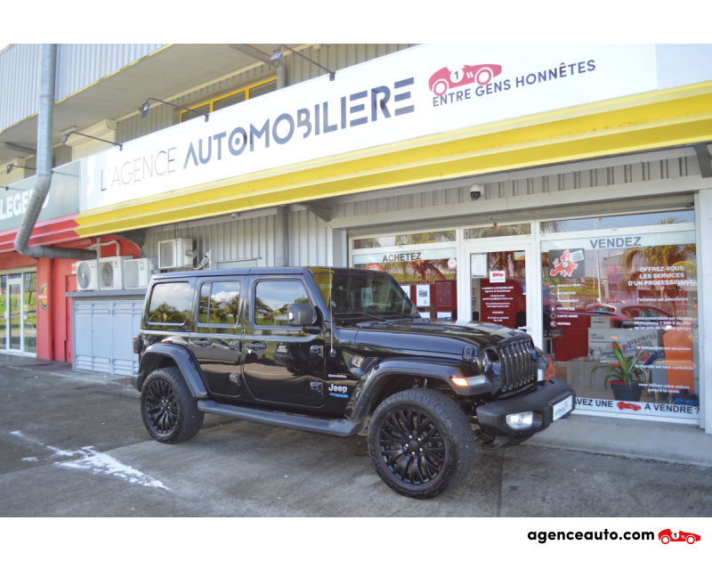Acquisto Auto Usate, Auto Usate Economiche | Agenzia Automobiliare Jeep Wrangler 4XE 2.0 L T 380 PHEV 4X4 BVA8 SAHARA Noir Anno 2021 Automatique Hybride