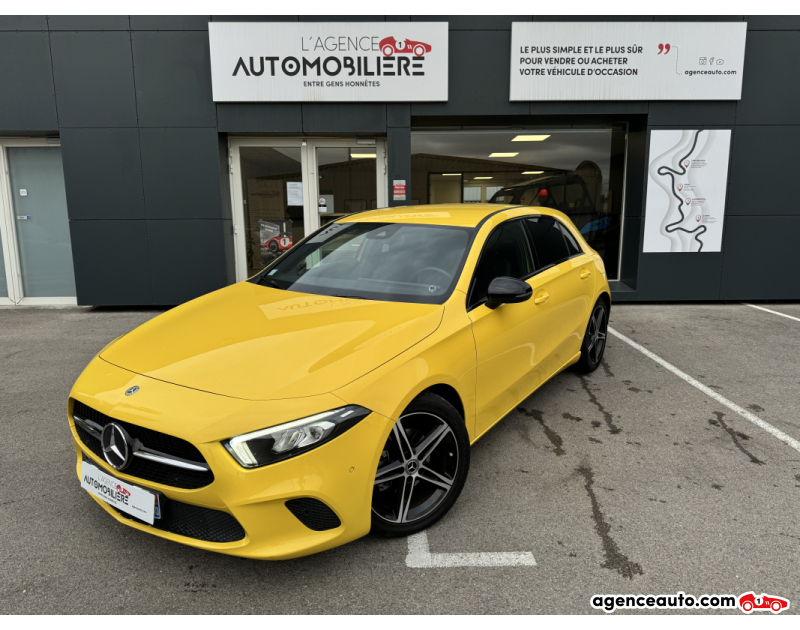 Achat voiture occasion, Auto occasion pas cher | Agence Auto Mercedes Classe A 180D 116CH PROGRESSIVE LINE 7G-DCT Jaune Année 2020 Automatique Diesel