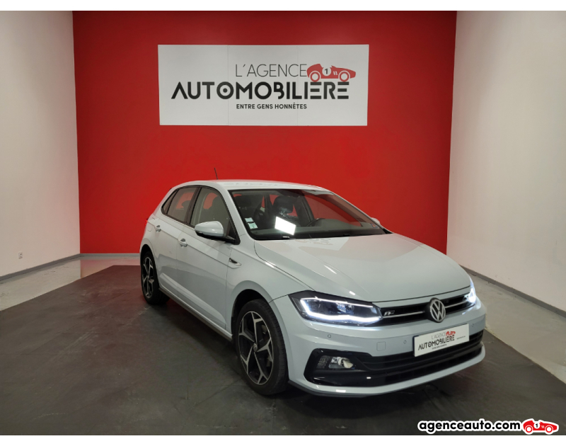 Achat voiture occasion, Auto occasion pas cher | Agence Auto Volkswagen Polo 1.0 TSI 115 DSG7 R-LINE Gris Année 2019 Automatique Essence