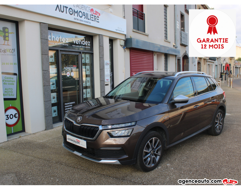 Achat voiture occasion, Auto occasion pas cher | Agence Auto Skoda Kamiq 1.5 TSI 150CH SCOUT LINE DSG7 BVA (GPS, Carplay, Attelage) Marron Année 2021 Automatique Essence
