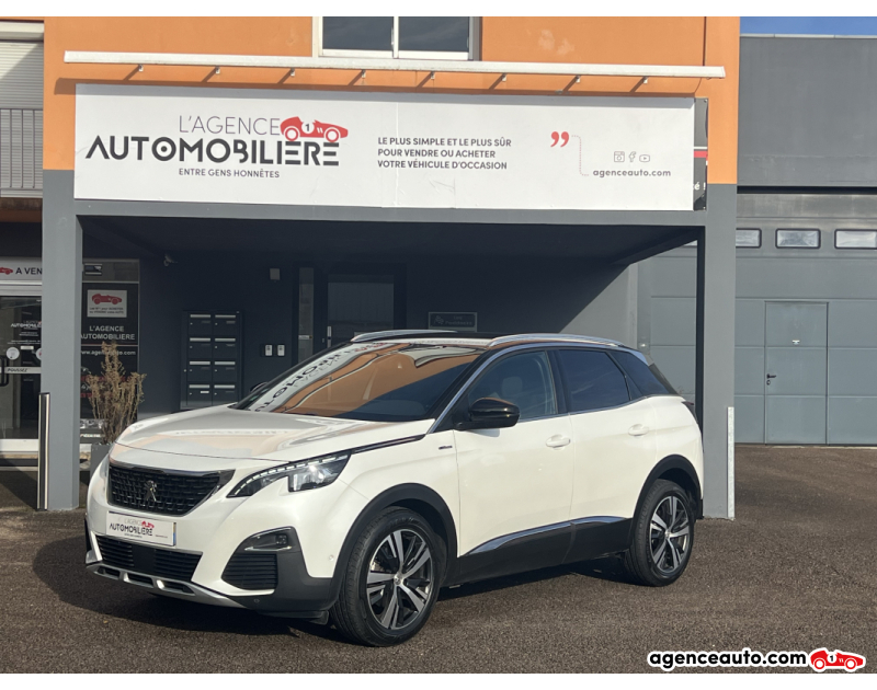 Achat voiture occasion, Auto occasion pas cher | Agence Auto Peugeot 3008 2.0 150 CV GT Line -1ère main - Réservoir d'AD Blue changé - Historique Complet Peugeot Blanc Année 2017 Manuelle Diesel