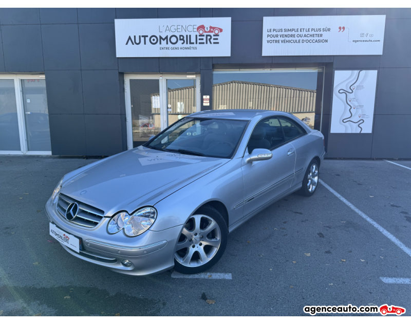 Achat voiture occasion, Auto occasion pas cher | Agence Auto Mercedes CLK 320 3.2 i V6 218 cv Boîte auto Elegance Argent Année 2003 Automatique Essence