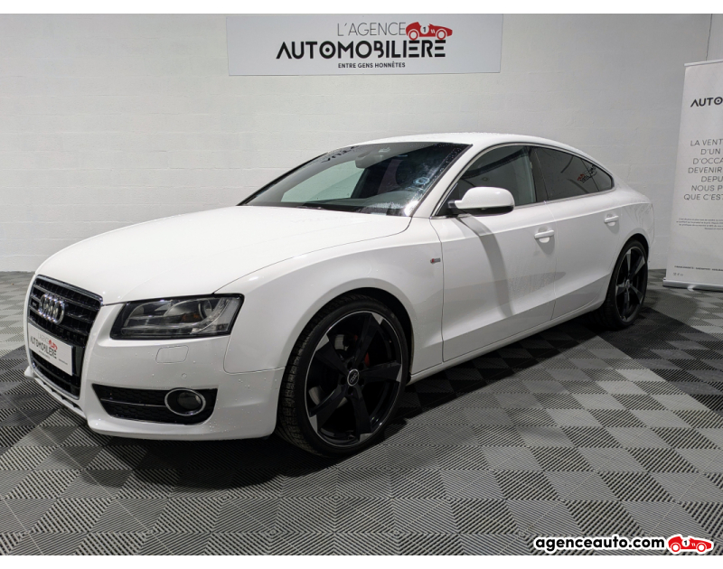 Achat voiture occasion, Auto occasion pas cher | Agence Auto Audi A5 A5 Sportback S-Line 2.0 TFSI 211 Blanc Année 2009 Automatique Essence