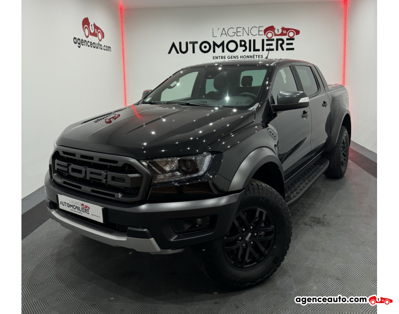 Gebrauchtwagenkauf, Günstige Gebrauchtwagen | Automobilienagentur Ford Ranger RAPTOR PHIII DOUBLE CABINE 4X4 2.0D ECOBLUE 213CV BVA10 ATTELAGE/MARCHE PIED/CAMERA/CARPLAY/TEL Noir Jahr 2022 Automatique Diesel