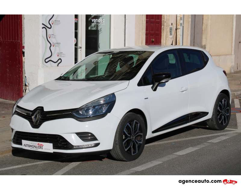 Compra de Carros Usados, Carros Usados Baratos | Auto Immo Renault Clio 0.9 TCE 90 LIMITED ( Entretien Renault, Moteur à chaîne, GPS ... ) Blanc Ano 2018 Manuelle Essence