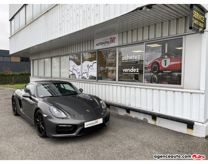 Achat voiture occasion, Auto occasion pas cher | Agence Auto Porsche Cayman GTS (981) 3.4 340 CV PDK7 Chrono - Etat Exceptionnel - Garantie 12 Mois Gris Année 2016 Automatique Essence