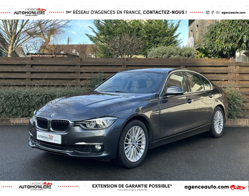 Gebrauchtwagenkauf, Günstige Gebrauchtwagen | Automobilienagentur Bmw Série 3 (F30) (2) 330E 252 CH HYBRIDE LUXURY BVA8 Gris Jahr 2017 Automatique Hybride