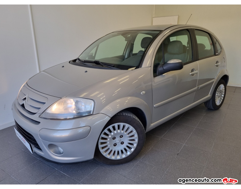 Achat voiture occasion, Auto occasion pas cher | Agence Auto Citroen C3 1.6i 16v Exclusive - "1ère Main" - Radar de recul Gris Année 2008 Manuelle Essence