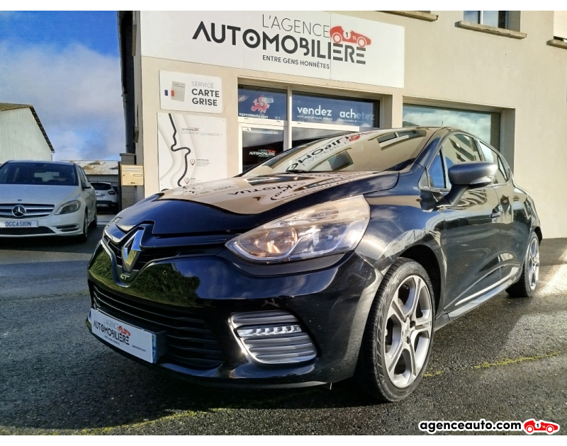Achat voiture occasion, Auto occasion pas cher | Agence Auto Renault Clio 1.2 TCe 120Ch GT EDC eco² - ORIGINE FRANCE Noir Année 2015 Automatique Essence