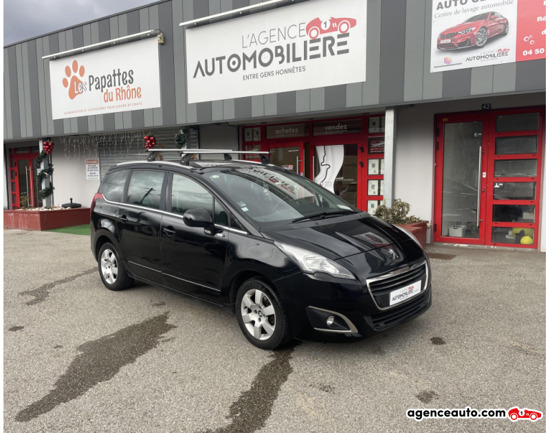 Compra de Coches Usados, Coches Usados Baratos %'|'% Agence Auto Peugeot 5008 1.6 HDi 115 ch Noir Año 2014 Manuelle Diesel