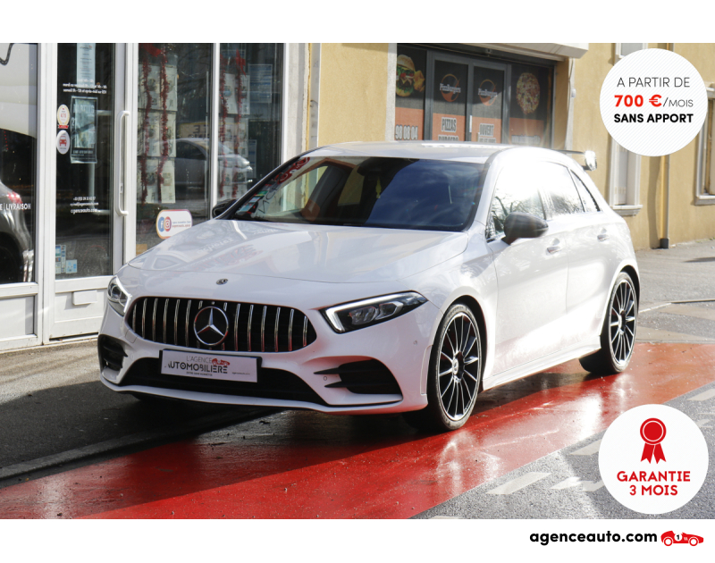 Achat voiture occasion, Auto occasion pas cher | Agence Auto Mercedes Classe A 220d 190 AMG LINE 8G-DCT (Caméra,Pack LED,Sièges élec...) Blanc Année 2019 Automatique Diesel