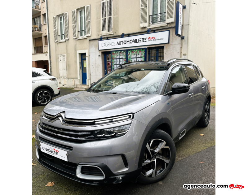 Achat voiture occasion, Auto occasion pas cher | Agence Auto Citroen C5 Aircross HYBRID 225 e-EAT8 SHINE Gris Année 2022 Automatique Hybride rechargeable
