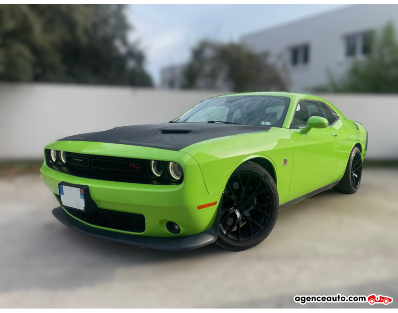 Achat voiture occasion, Auto occasion pas cher | Agence Auto Dodge Challenger 6.4 490 RT PLUS SCAT PACK BVA Vert Année 2015 Automatique Essence