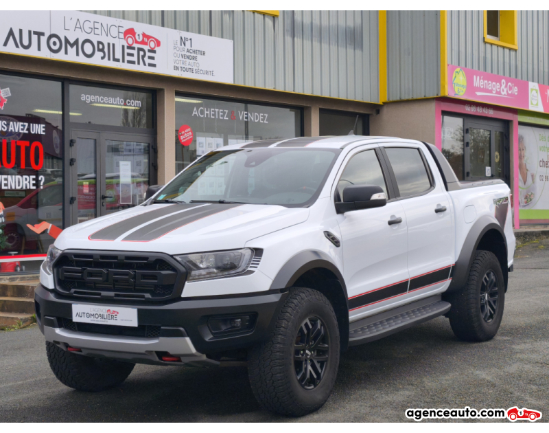Achat voiture occasion, Auto occasion pas cher | Agence Auto Ford Ranger RAPTOR 2.0 ECOBLUE 213 CH WHITE EDITION Blanc Année 2021 Automatique Diesel