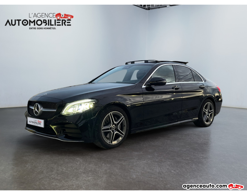 Achat voiture occasion, Auto occasion pas cher | Agence Auto Mercedes Classe C AMG Line 9G Tronic 200d Noir Année 2020 Automatique Diesel