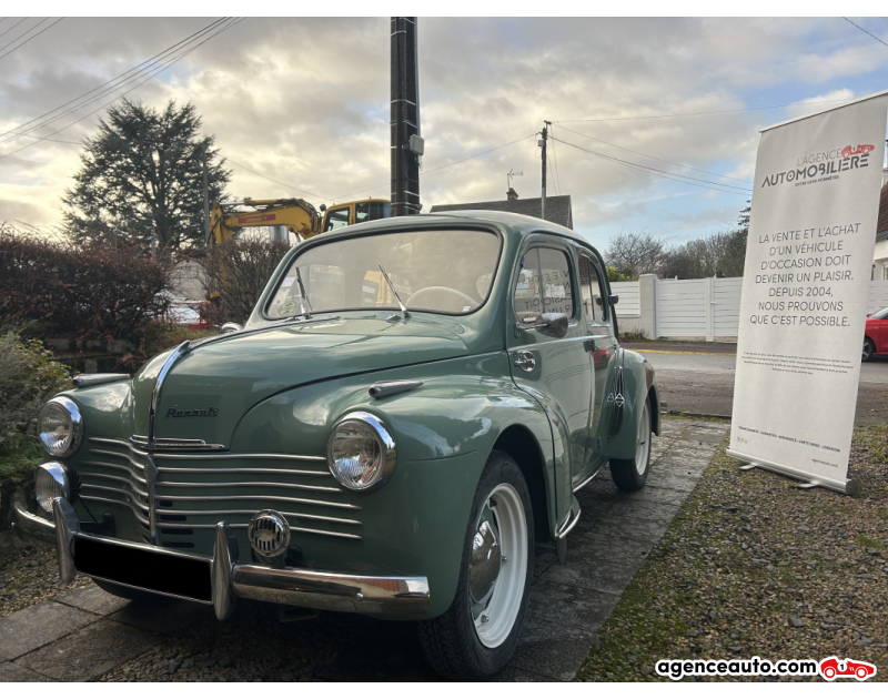 Achat voiture occasion, Auto occasion pas cher | Agence Auto Renault 4 CV 4cv 742 cm cube 17cv Vert Année 1957 Manuelle Essence