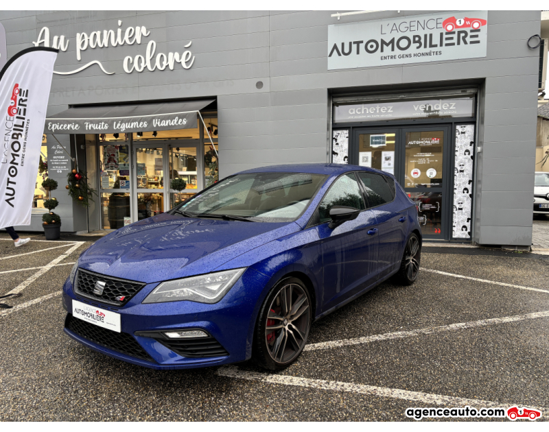 Achat voiture occasion, Auto occasion pas cher | Agence Auto Seat Leon Cupra 2.0 TFSI 300CH Bleu Année 2018 Manuelle Essence