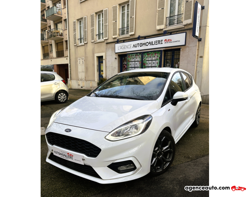 Aankoop Gebruikte Auto, Goedkope Gebruikte Auto | Agence Auto Ford Fiesta 1.0 EcoBoost 125 S&S MHEV ST-LINE X BVM6 Blanc Jaar 2021 Manuelle Essence