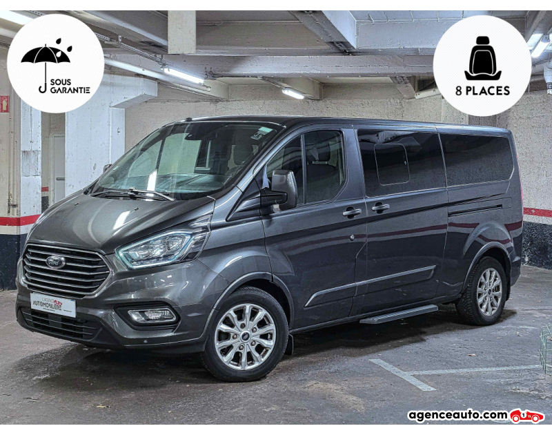 Compra de Coches Usados, Coches Usados Baratos %'|'% Agence Auto Ford Tourneo Custom Kombi L2H1 2.0 TDCi 130 BVM6 TPMR 8 Places Gris Año 2019 Manuelle Diesel