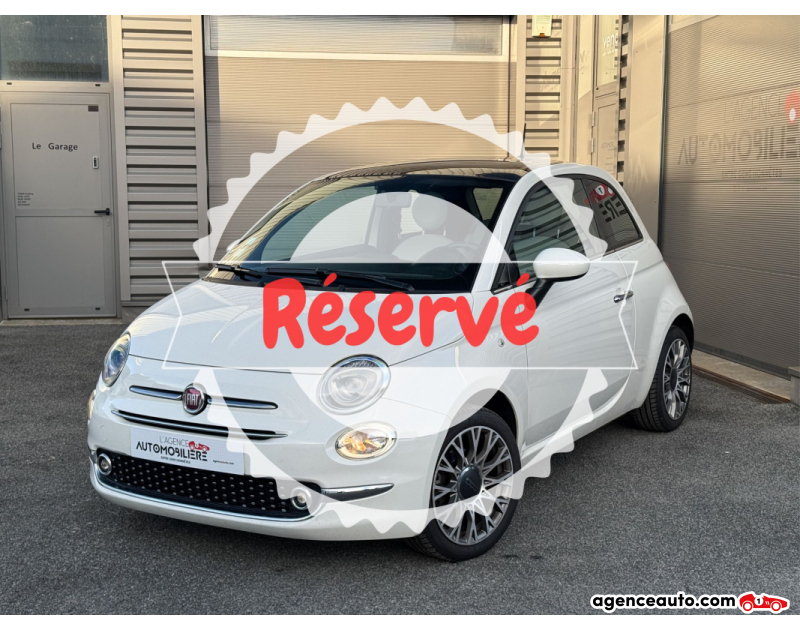 Compra de Coches Usados, Coches Usados Baratos %'|'% Agence Auto Fiat 500 1.2 69 ECO PACK STAR Blanc Año 2020 Manuelle Essence