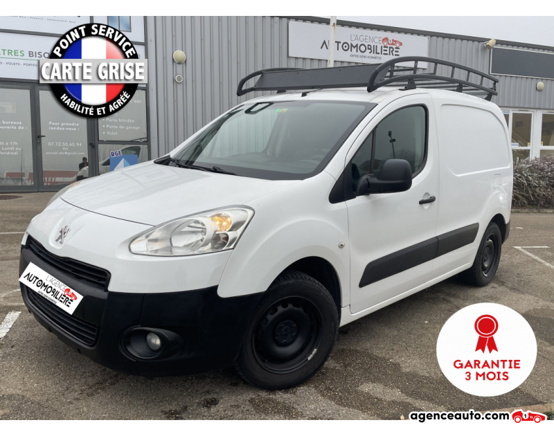 Achat voiture occasion, Auto occasion pas cher | Agence Auto Peugeot Partner (B9) Utilitaire L1 600Kg 1.6 HDi 8V FAP Fourgon 90cv Blanc Année 2012 Manuelle Diesel