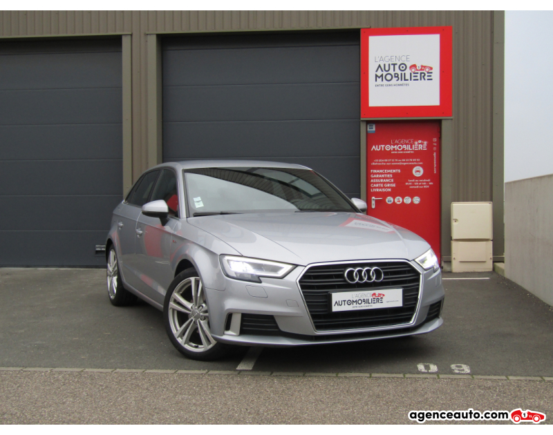 Achat voiture occasion, Auto occasion pas cher | Agence Auto Audi A3 Sportback III 2.0 TDI 150ch S line bvm6. Gris Année 2016 Manuelle Diesel