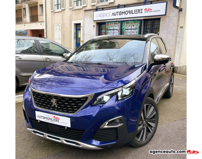 Achat voiture occasion, Auto occasion pas cher | Agence Auto Peugeot 3008 1.6 BLUEHDI 120 S&S GT LINE EAT6 Bleu Année 2017 Automatique Diesel