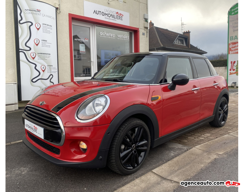 Achat voiture occasion, Auto occasion pas cher | Agence Auto Mini Cooper 3 Cooper 1.5 i 136 cv (F55) Toit ouvrant Rouge Année 2017 Manuelle Essence