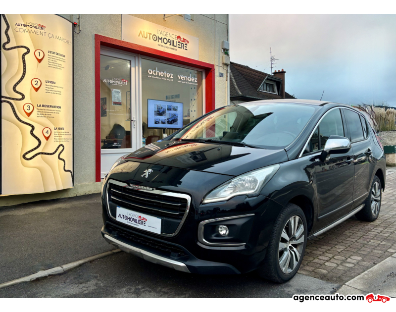 Achat voiture occasion, Auto occasion pas cher | Agence Auto Peugeot 3008 1.6 e-HDi 120 cv STYLE Phase 2 Noir Année 2015 Automatique Diesel