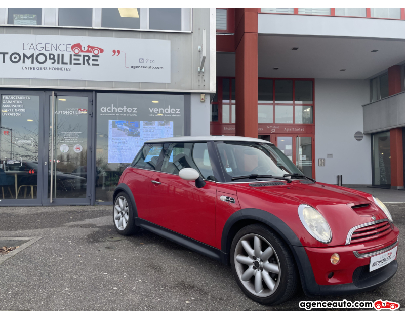 Aankoop Gebruikte Auto, Goedkope Gebruikte Auto | Agence Auto Mini Cooper Cooper S 1.6 i 16V 163cv Rouge Jaar 2003 Manuelle Essence