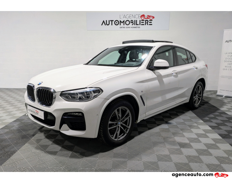 Achat voiture occasion, Auto occasion pas cher | Agence Auto Bmw X4 (G02) XDRIVE 20DA 190 M SPORT Blanc Année 2019 Automatique Diesel