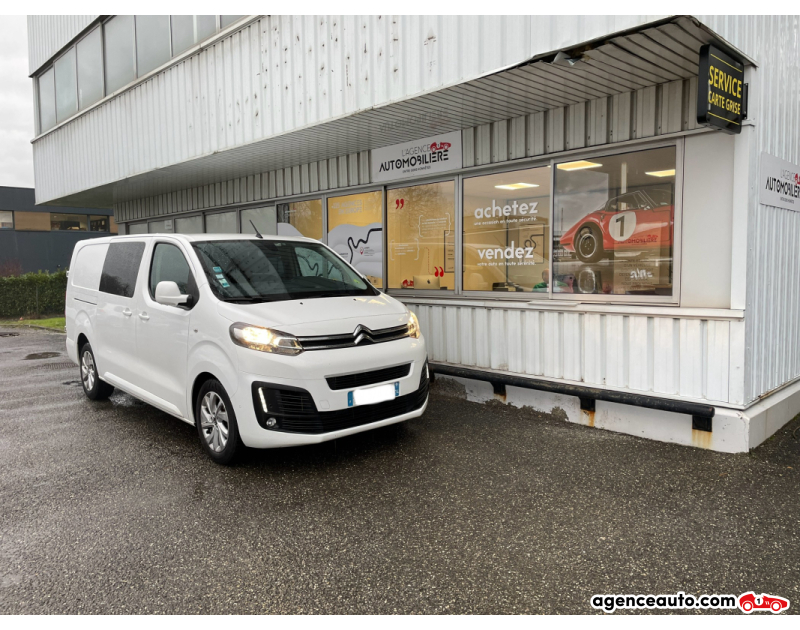 Gebrauchtwagenkauf, Günstige Gebrauchtwagen | Automobilienagentur Citroen Jumpy 2.0 HDI 150 CV 5 PLACES XL BVM6 PRIX HT TVA RECUPERABLE - GARANTIE 12 MOIS Blanc Jahr 2018 Manuelle Diesel