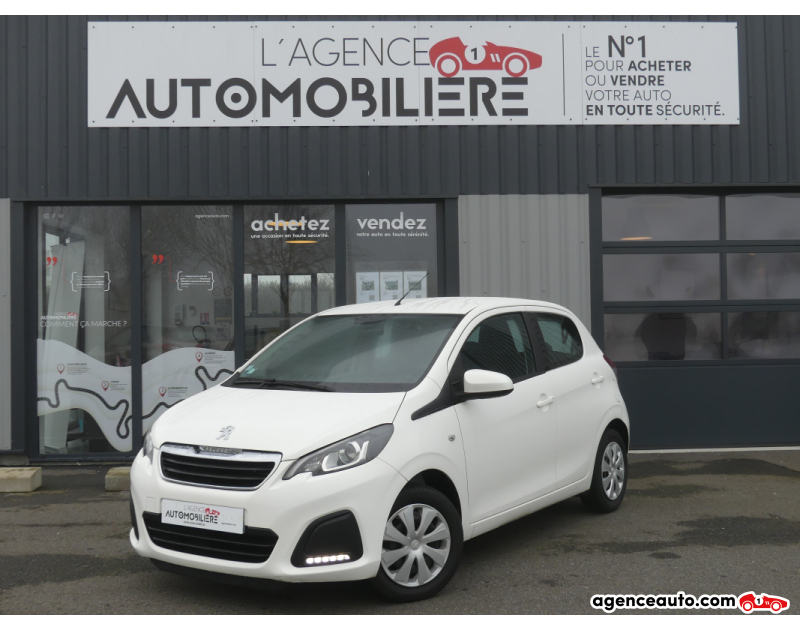 Achat voiture occasion, Auto occasion pas cher | Agence Auto Peugeot 108 1.0 VTI 72 ACTIVE 5P E6 Blanc Année 2018 Manuelle Essence