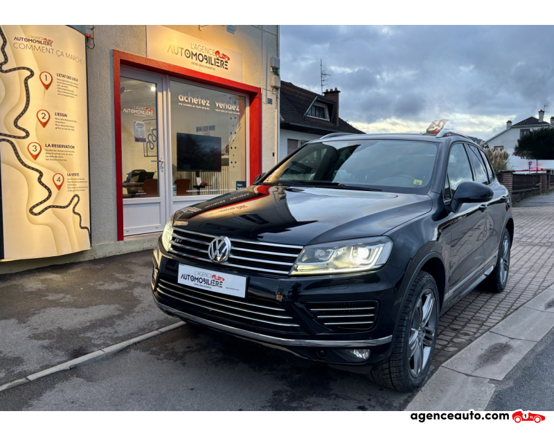 Gebrauchtwagenkauf, Günstige Gebrauchtwagen | Automobilienagentur Volkswagen Touareg II 3.0 TDi V6 24V 262 cv R-LINE Attelage Noir Jahr 2016 Automatique Diesel
