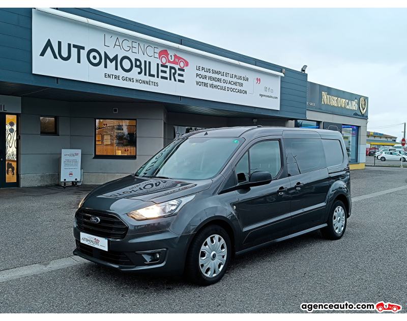 Achat voiture occasion, Auto occasion pas cher | Agence Auto Ford Transit Connect II Phase 2 L2 1.5 EcoBlue 120 CV Double Cabine 16V S&S Gris Année 2020 Manuelle Diesel