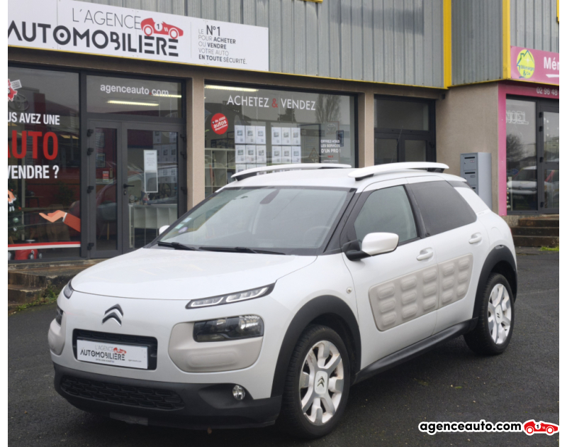 Gebrauchtwagenkauf, Günstige Gebrauchtwagen | Automobilienagentur Citroen C4 Cactus 1.2 PURETECH 110 CH SHINE EDITION Blanc Jahr 2016 Manuelle Essence