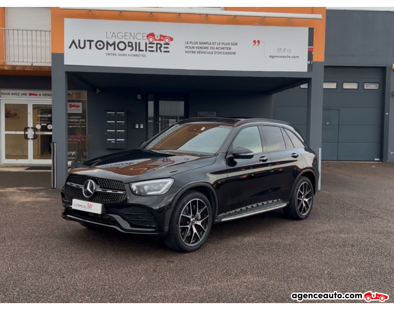 Gebrauchtwagenkauf, Günstige Gebrauchtwagen | Automobilienagentur Mercedes Classe GLC 300 DE AMG LINE 4MATIC 194+122ch Toit Ouvrant - Caméra 360 - Hayon Electrique Noir Jahr 2021 Automatique Hybride