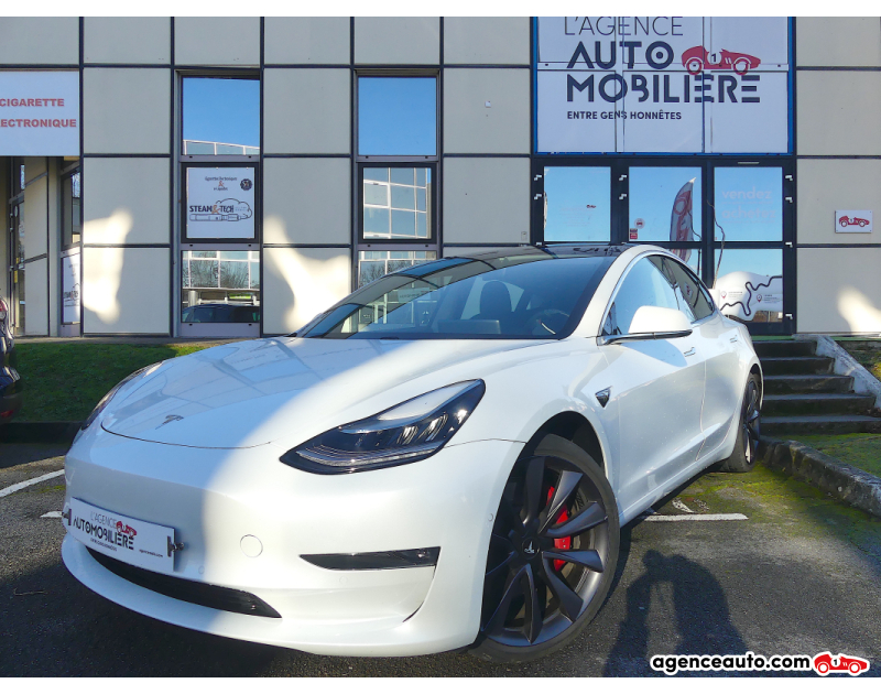 Compra de Carros Usados, Carros Usados Baratos | Auto Immo Tesla Model 3 PERFORMANCE DUAL MOTOR AWD 75 kWh Blanc Ano 2020 Automatique Électrique