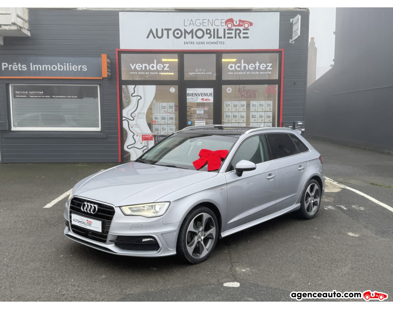 Achat voiture occasion, Auto occasion pas cher | Agence Auto Audi A3 8V 2.0 TDI 150Ch S-Tronic 7 S-Line (Toit Ouvr, Sièges Chauf) Gris Année 2015 Automatique Diesel